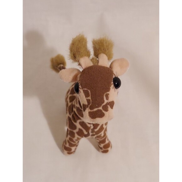 Folkmanis African Giraffe Mini Stuffed Animal Plush Finger Puppet Retired - Picture 10 of 11